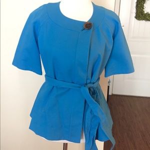 J.Crew One Button Wrap Coat with Tie Waist (NWT)